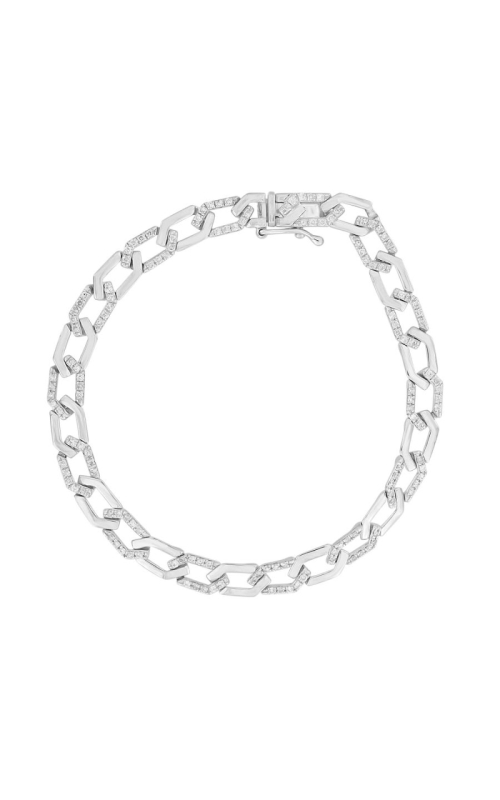 Diamond Link Bracelet 1 CTW in 10K White Gold