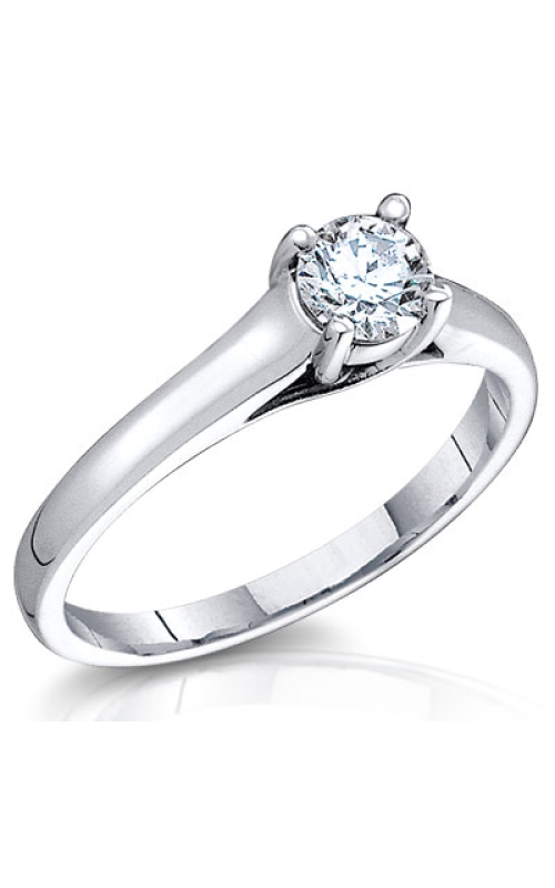 1 Carat Bella Round Brilliant Diamond Solitaire Ring in 14K White Gold