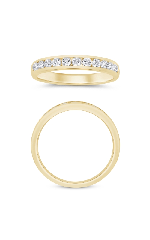 Women's Diamond Anniversary Ring Channel 1/2 CTW in 14K Yellow Gold