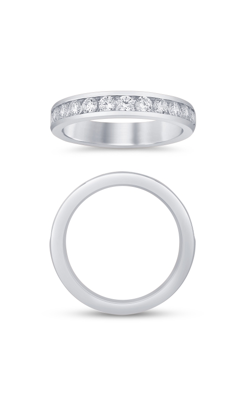 Women's Diamond Anniversary Ring Channel 3/4 CTW in 14K White Gold