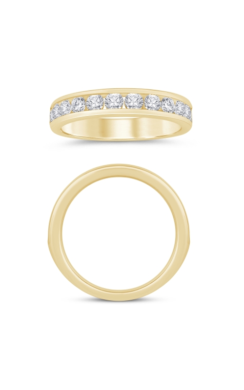 Women's Diamond Anniversary Ring Channel 1 CTW in 14K Yellow Gold