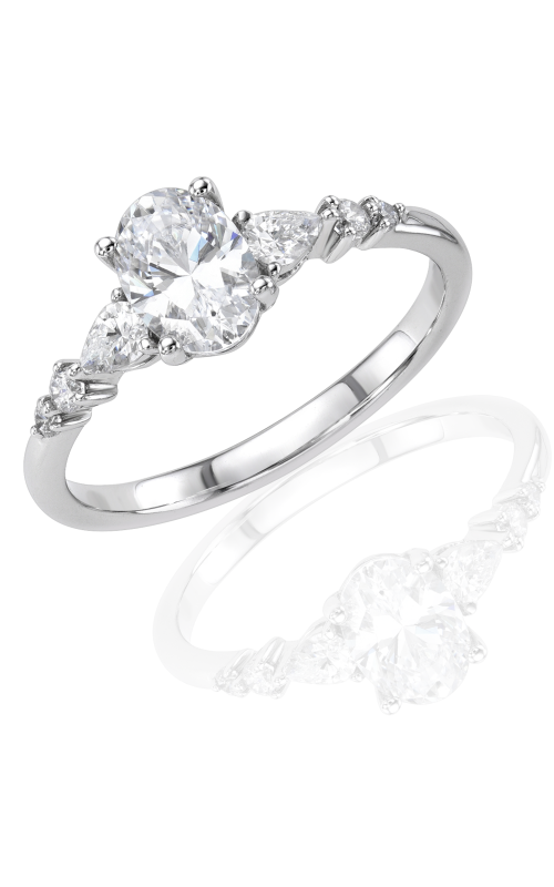 Only You Women's Diamond Engagement Ring 3/4 ct. Oval Center 9/10 CTW in 14K White Gold