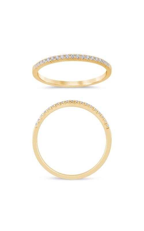 Women's Diamond Anniversary Ring French Pave 1/7 CTW in 14K Yellow Gold