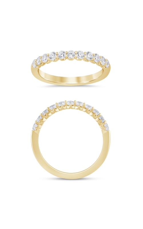 Women's Diamond Anniversary Ring Crown Profile 1/2 CTW in 14K Yellow Gold