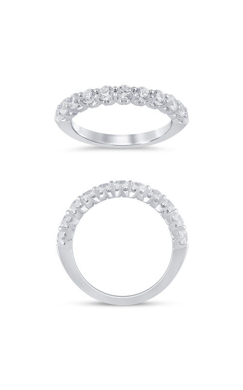 Women's Diamond Anniversary Ring Crown Profile 3/4 CTW in 14K White Gold