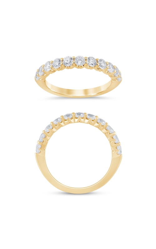 Women's Diamond Anniversary Ring Crown Profile 1 CTW in 14K Yellow Gold