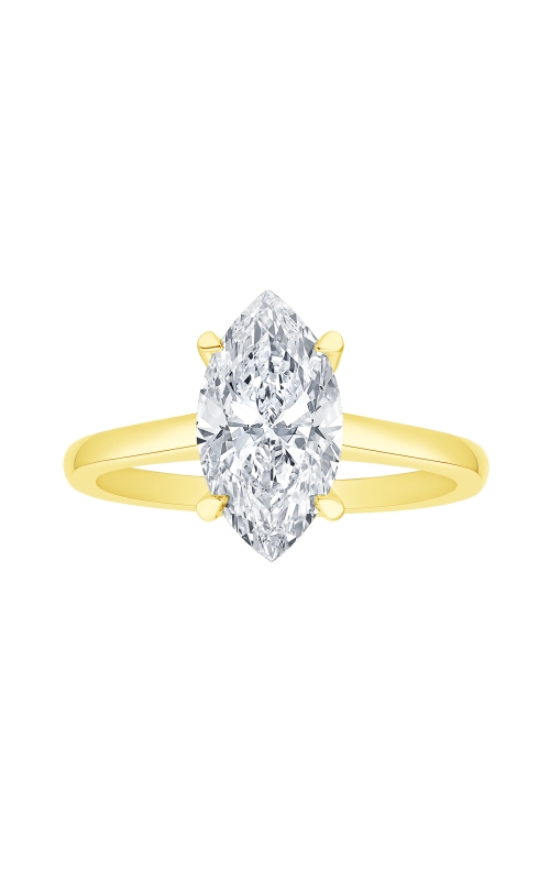 Flashpoint Created Diamond Marquise Engagement Ring 3 CTW in 14K Yellow Gold