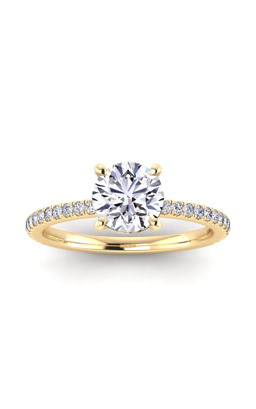 Women's Flashpoint Created Diamond Engagement Ring in 14K Yellow Gold