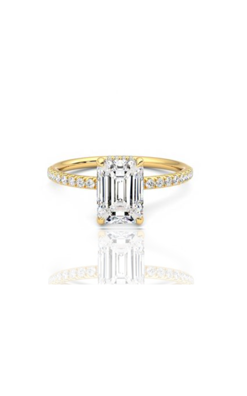 Women's Flashpoint Created Diamond Engagement Ring in 14K Yellow Gold