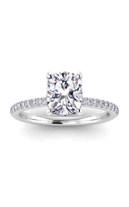 Women's Flashpoint Created Diamond Engagement Ring in 14K White Gold