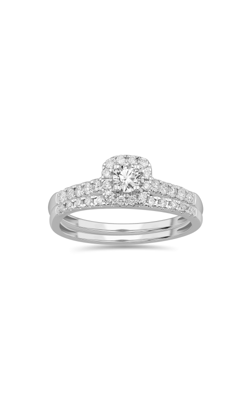 Women's Diamond Engagement Ring Set Halo in 10K White Gold