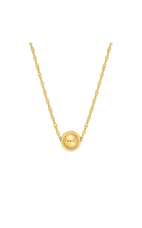 Women's Ball Pendant Necklace in 14K Yellow Gold