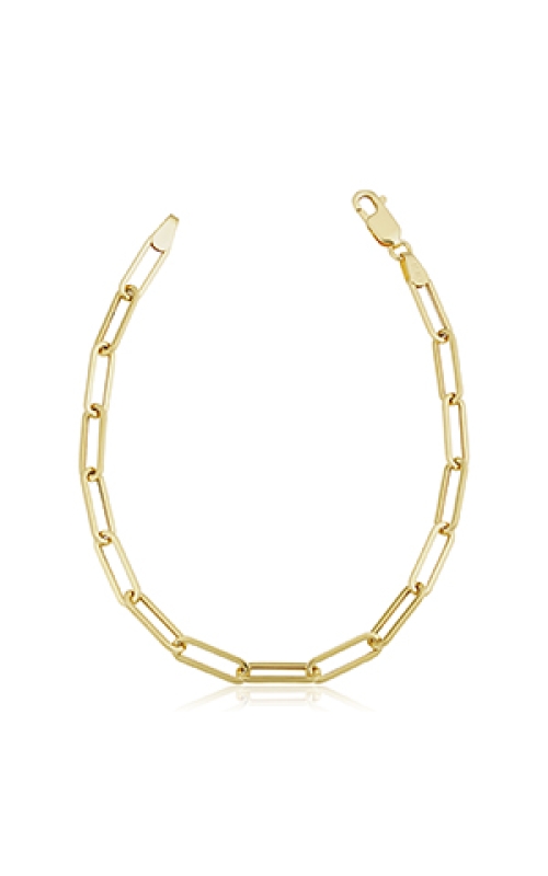 Women's 7.5 Inch Paperclip Bracelet in 14K Yellow Gold