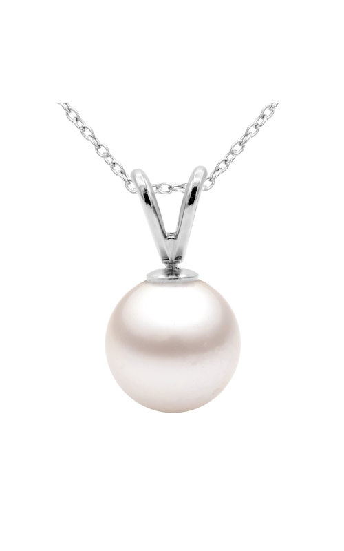 Women's Pear Pendant Necklace in 14K White Gold