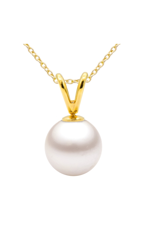 Women's Akoya Pearl Pendant Necklace In 14K Yellow Gold