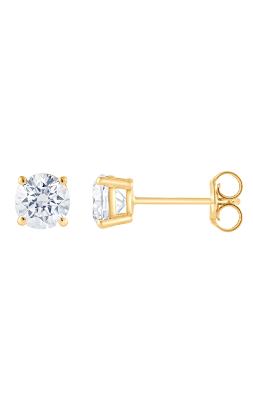 Women's Flashpoint Created Diamond Earrings 2 CTW in 14K Yellow Gold
