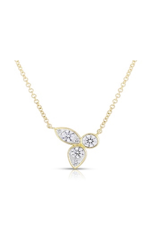 Women's Diamond Multi-Stone Pendant Necklace in 14K Yellow Gold