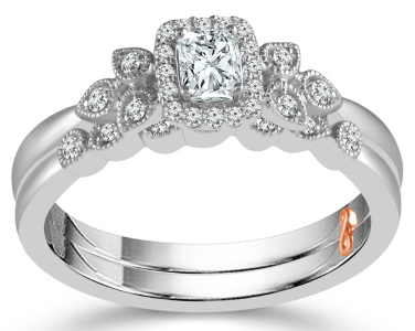 Two Hearts Engagement Ring